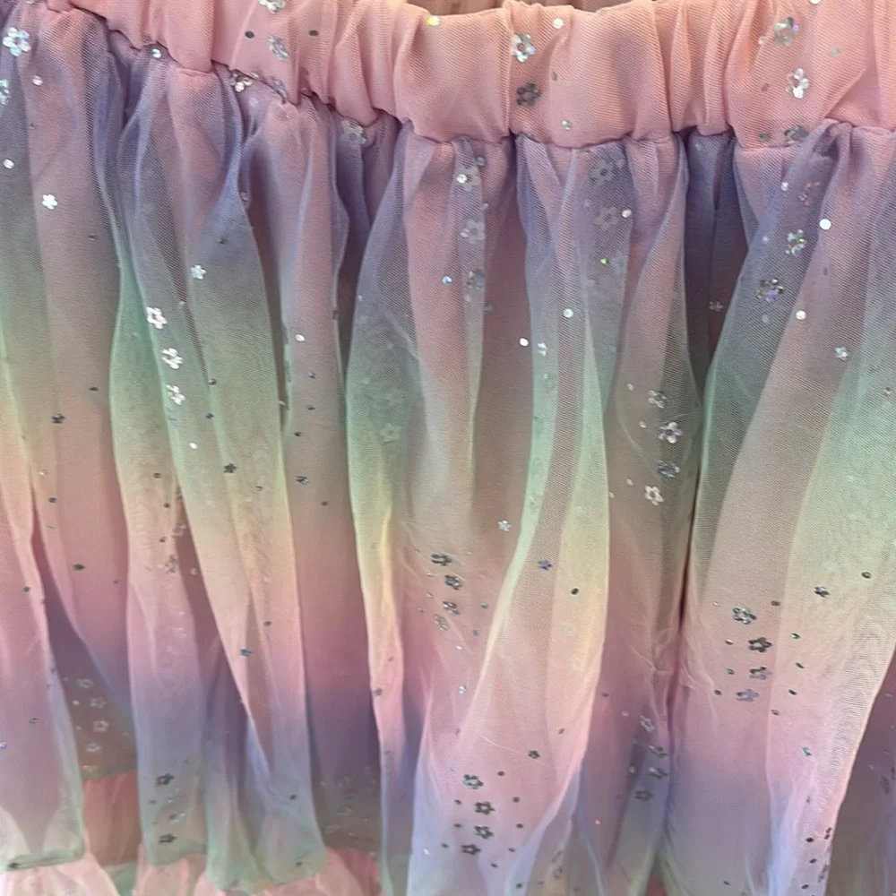 Pastel Rainbow Tulle Skirt - Picture 4 of 5